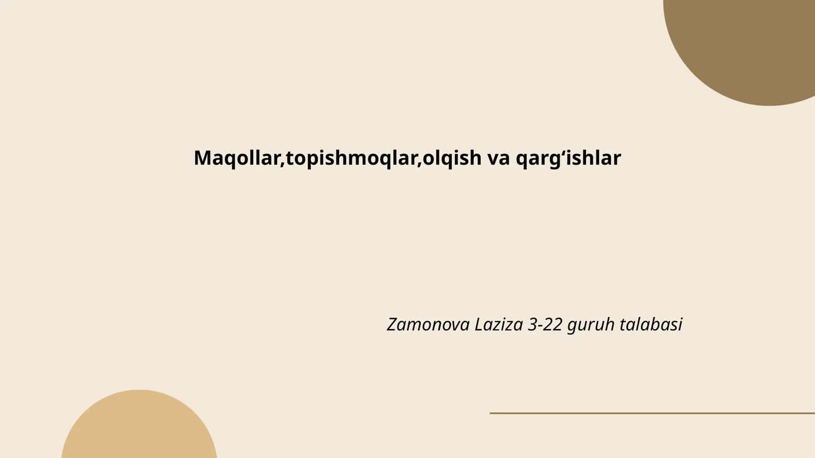 Maqollar