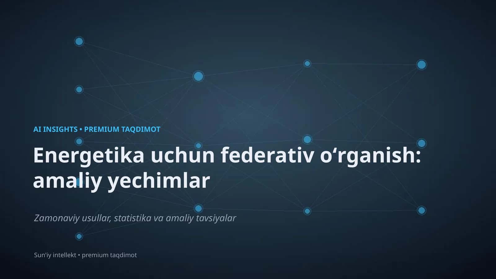 Sun'iy intellekt • premium taqdimot