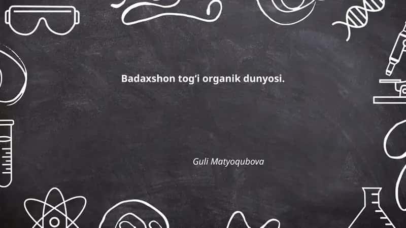 Badaxshon togʻi endemik o'simliklari