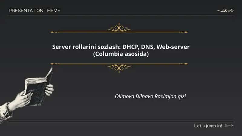 Server rollarini sozlash