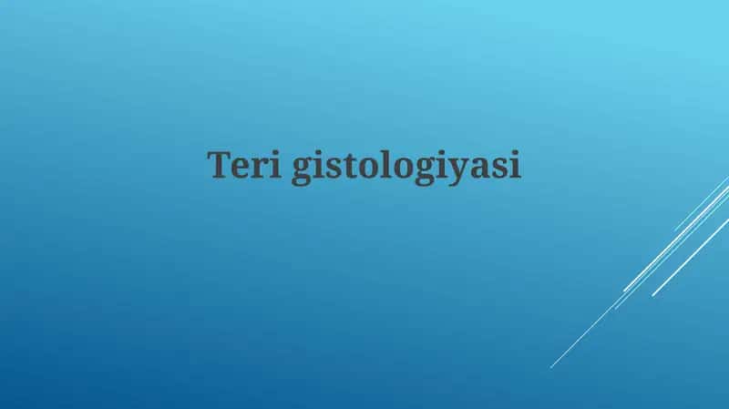 Terigistologiyasi