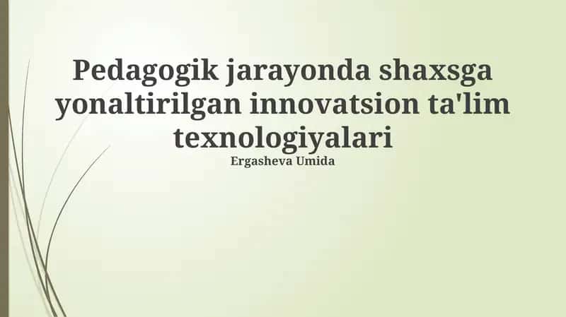 Masofadan o'qitish texnologiyalari