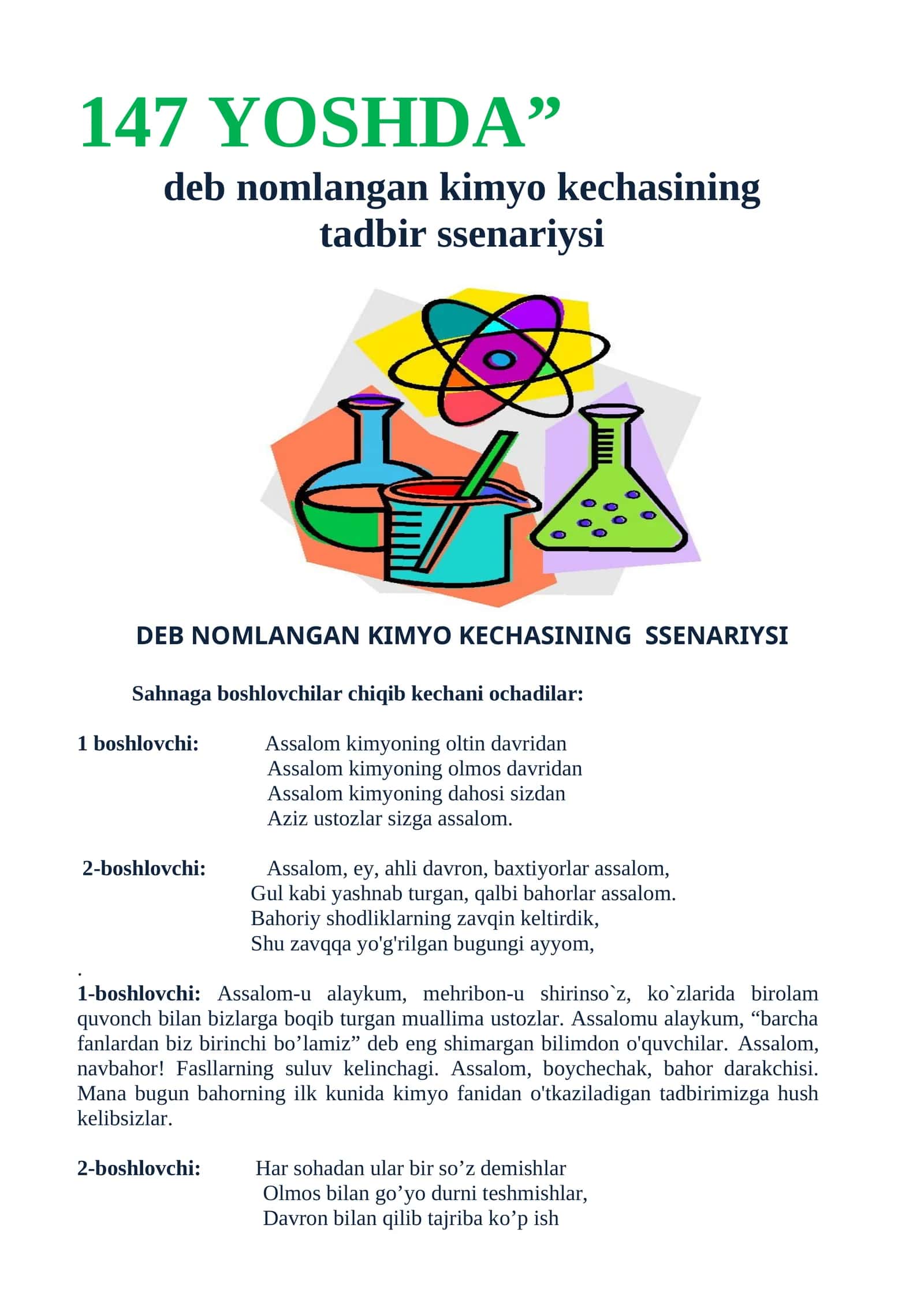 DAVRIY SISTEMA 147 YOSHDA