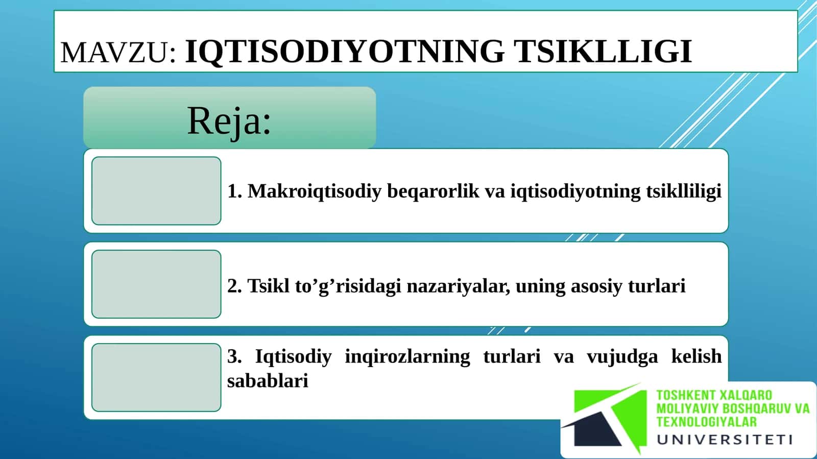 Iqtisodiyotning tsiklligi