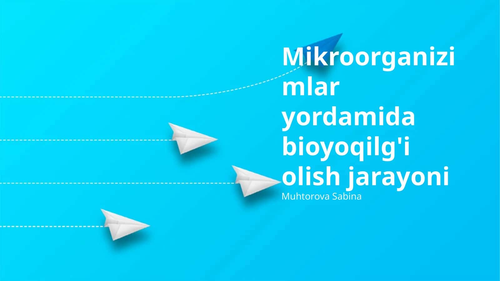 Mikroorganizimlar yordamida bioyoqilg'i olish jarayoni