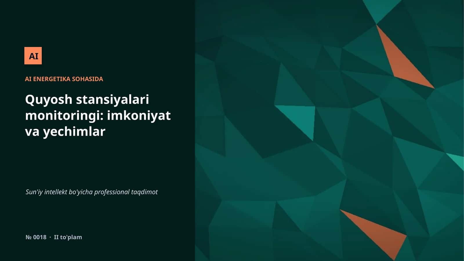 AI ENERGETIKA SOHASIDA