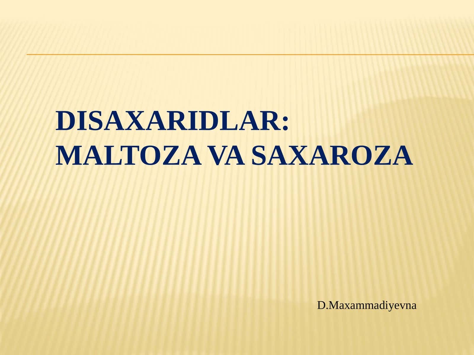 Disaxaridlar
