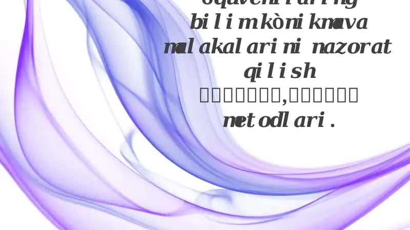 Iste'dodli bolalarning kognitiv qobiliyatlarini nazorat qilish: umumiy tavsif