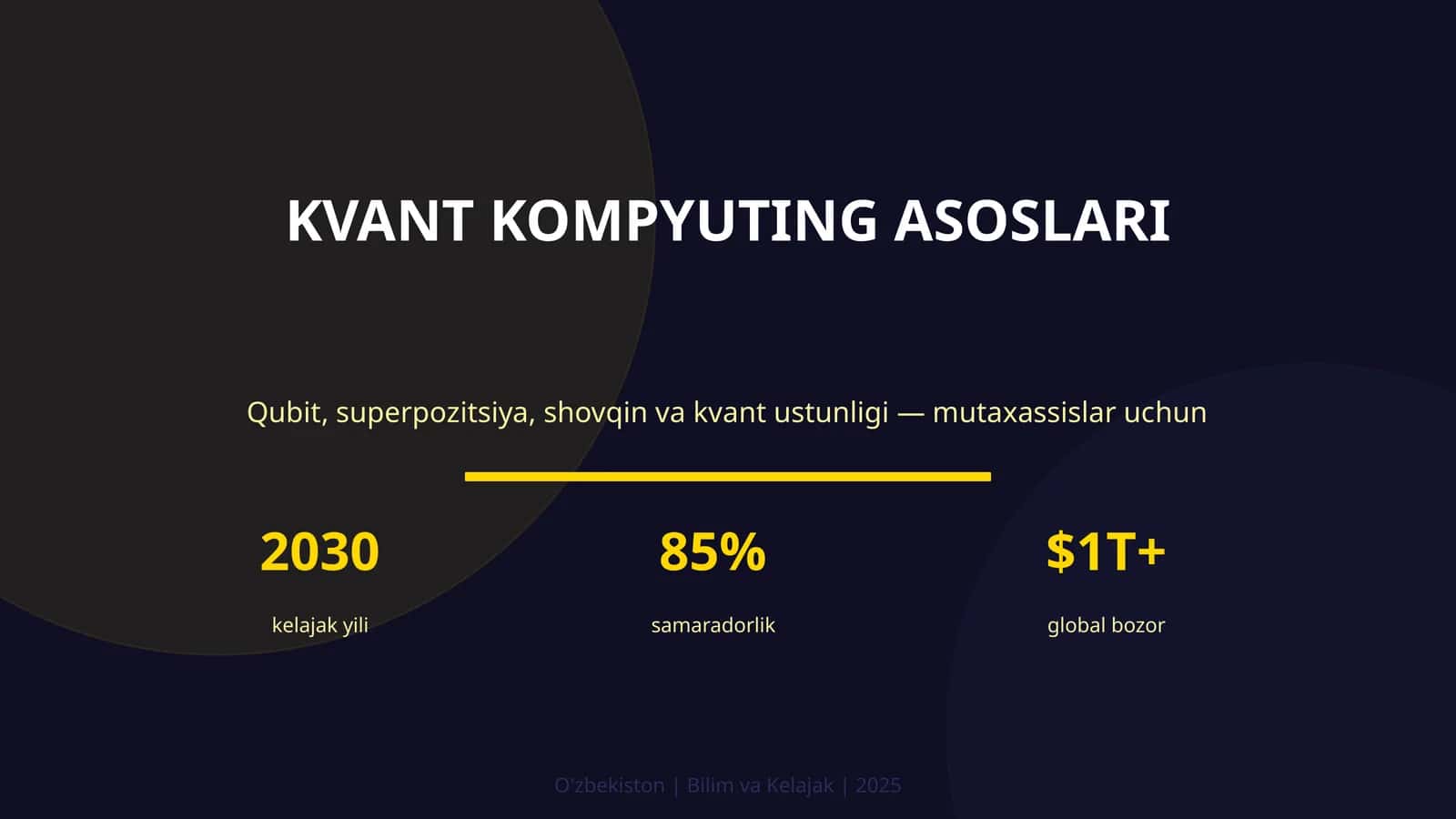 KVANT KOMPYUTING ASOSLARI