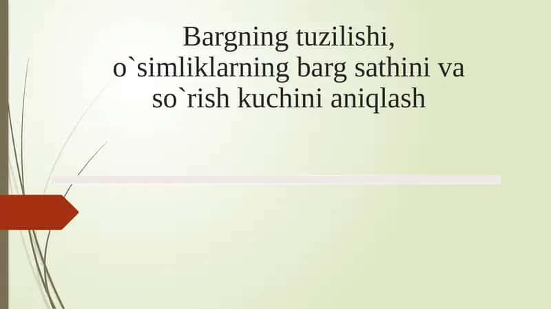 Bargning tuzilishi