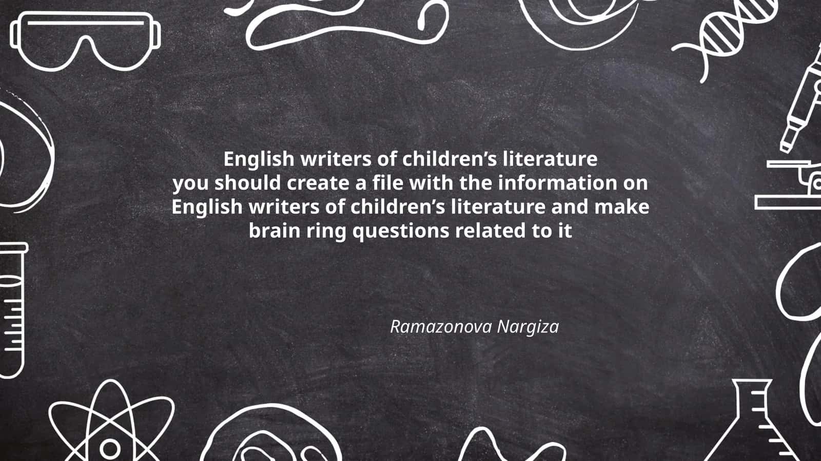 English writers of children’s literature