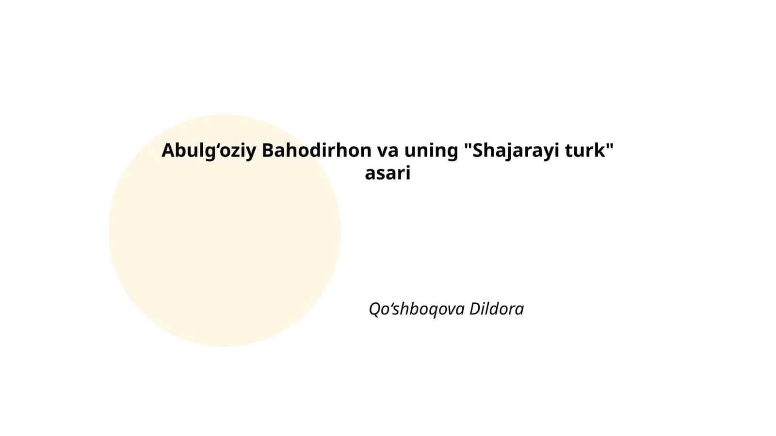 Shajarayi turk