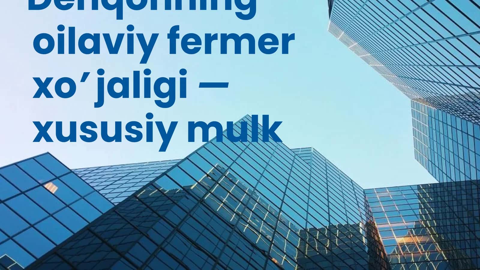 Mulk va uning turlari