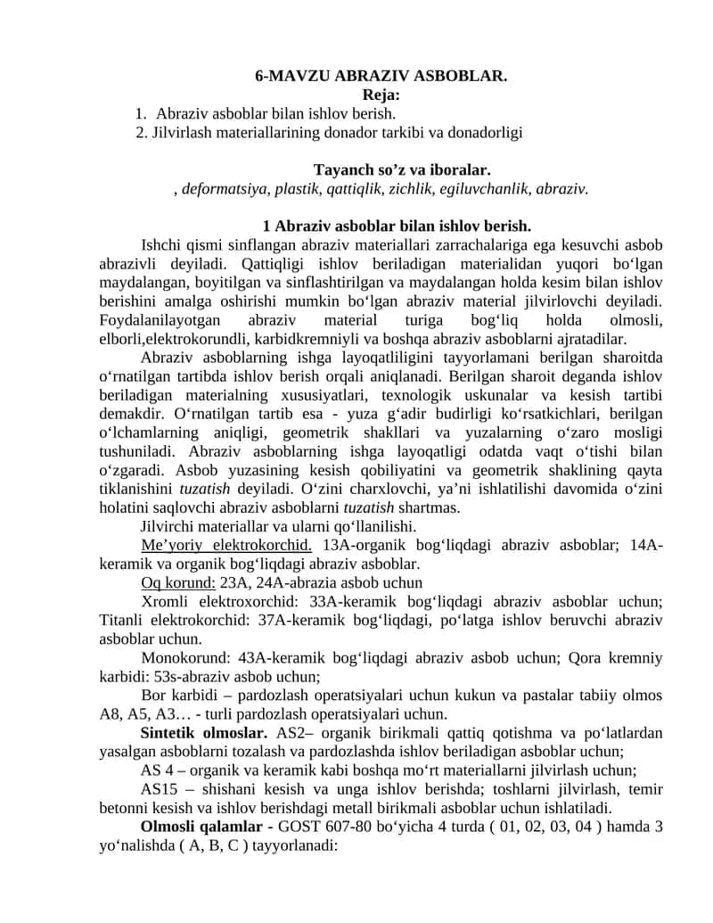 ABRAZIV ASBOBLAR