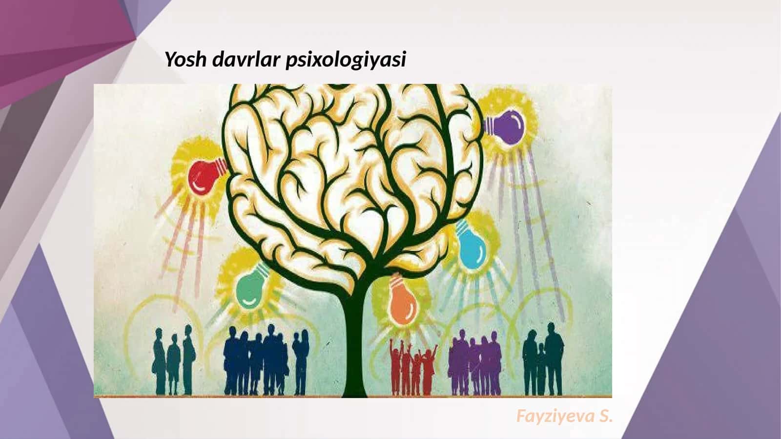Yoshdavrlar psixologiyasi