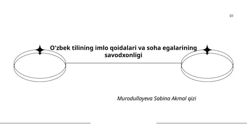 O'zbek tilining imlo qoidalari va soha egalarining savodxonligi
