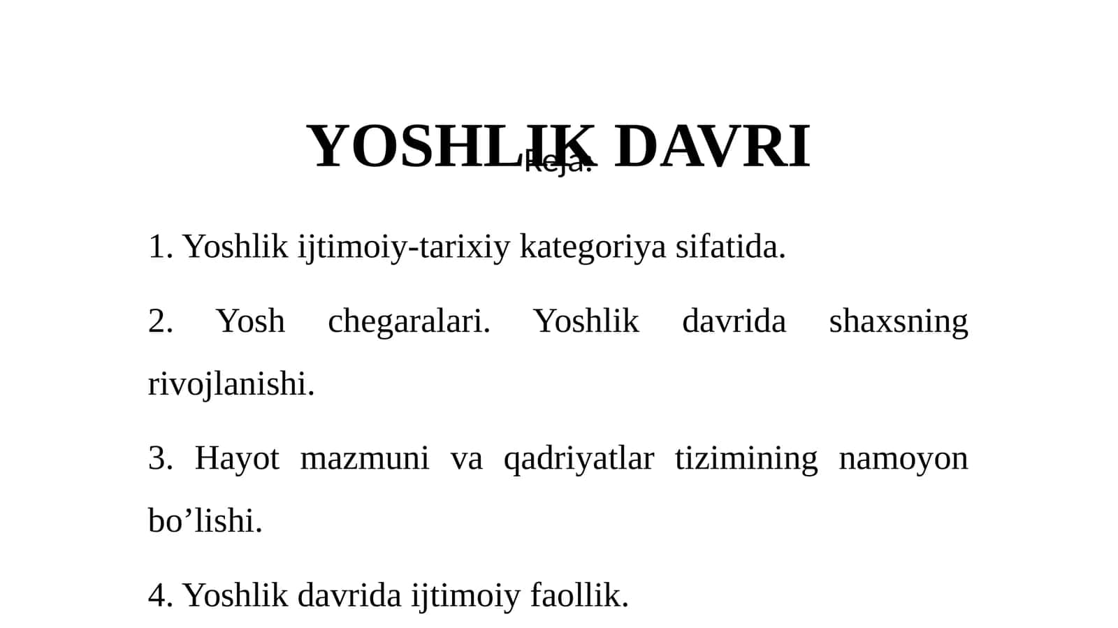YOSHLIK DAVRI