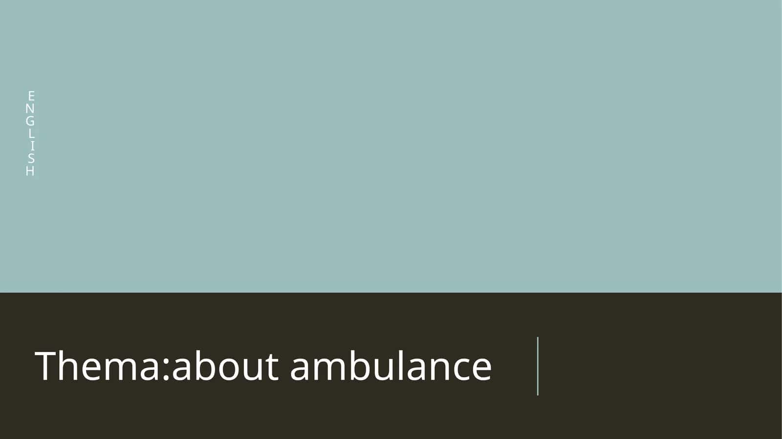 Thema:about ambulance 1