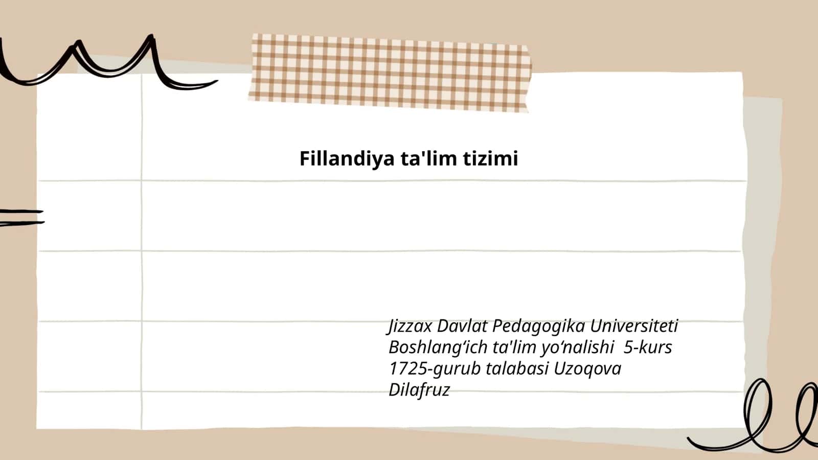 Fillandiya ta'lim tizimi