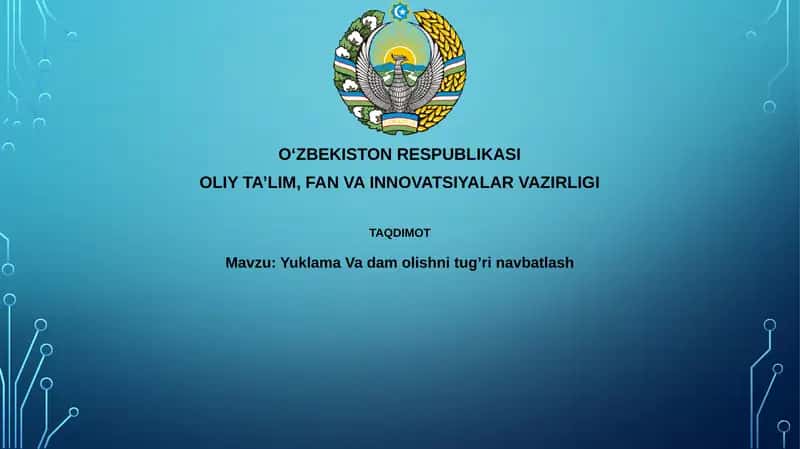 Yuk va dam olish