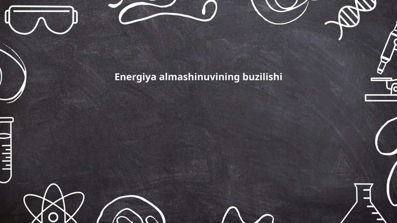 Energiya almashinuvining buzilishi