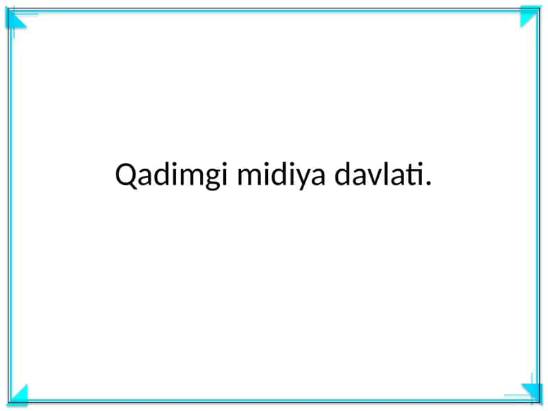 Qadimgi midiya davlati