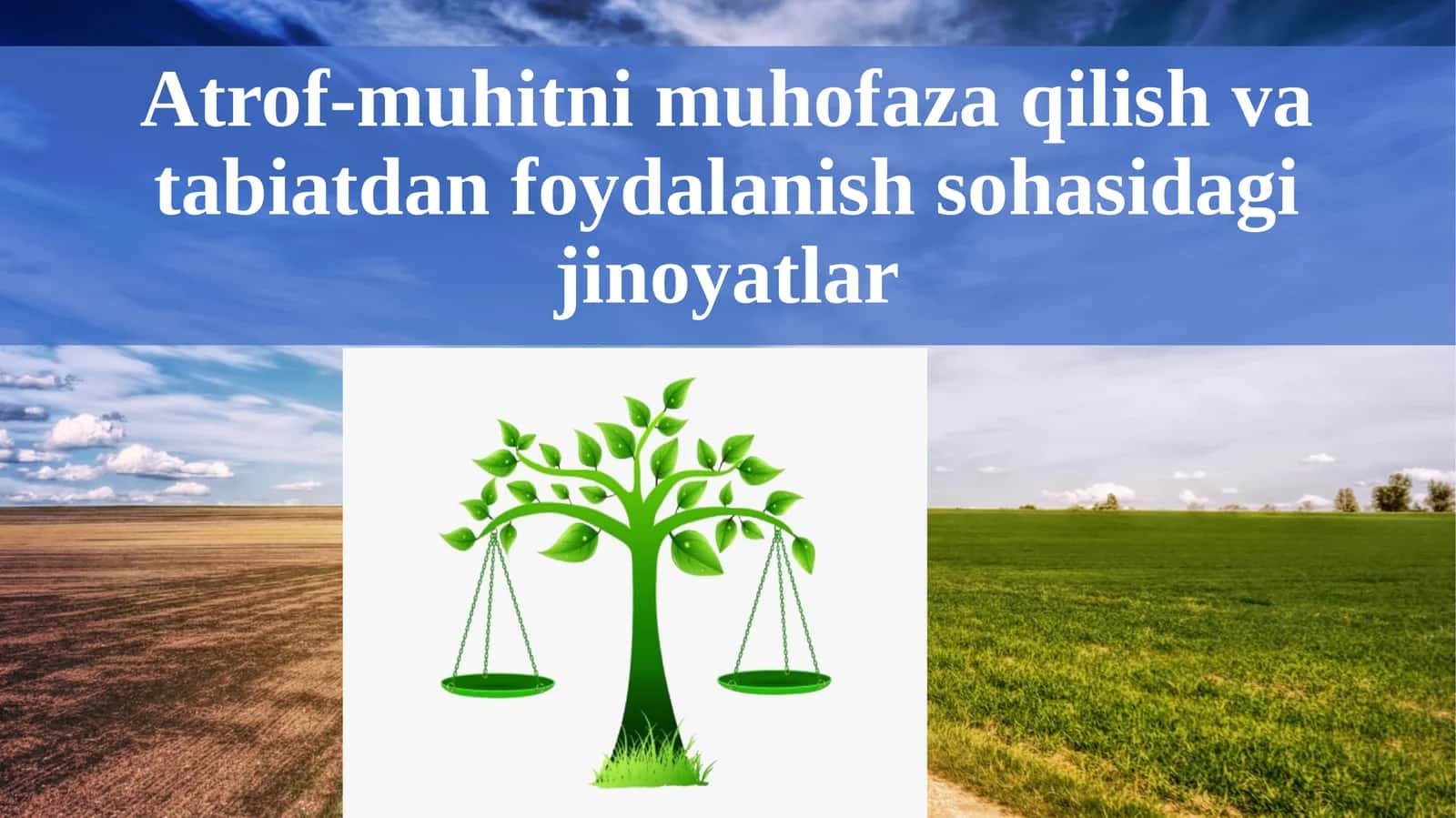 Atrof-muhitni muhofaza qilish va tabiatdan foydalanish sohasidagi jinoyatlar