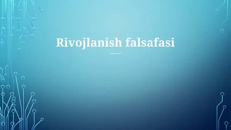 Rivojlanish falsafasi