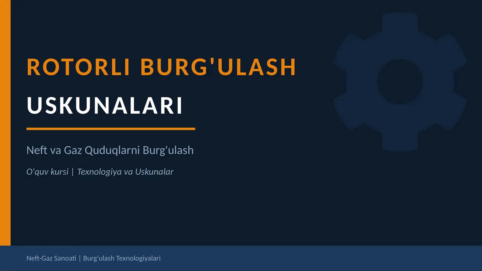 Rotorli burg'ulash uskunalari Taqdimot 2026