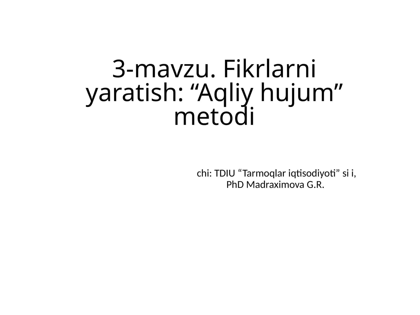 Aqliy hujum