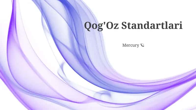 Qog'Oz Standartlari