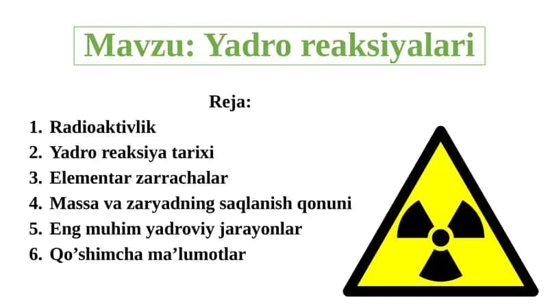 Yadro reaksiyalari