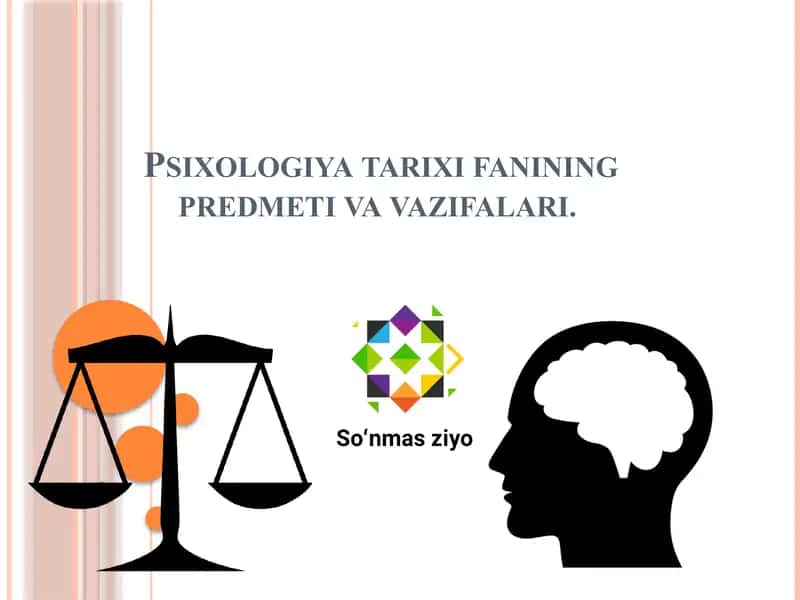 Psixologiya tarixi fanining predmeti va vazifalari