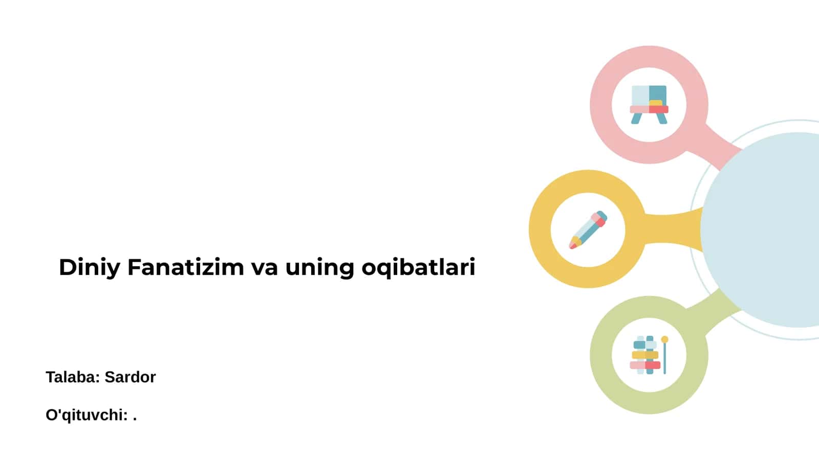 Diniy Fanatizm va uning oqibatlari