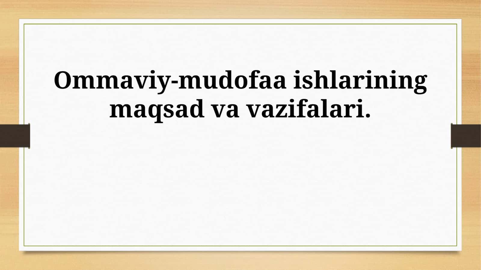 Fuqaro muhofazasining Maqsadi va Vazifalari