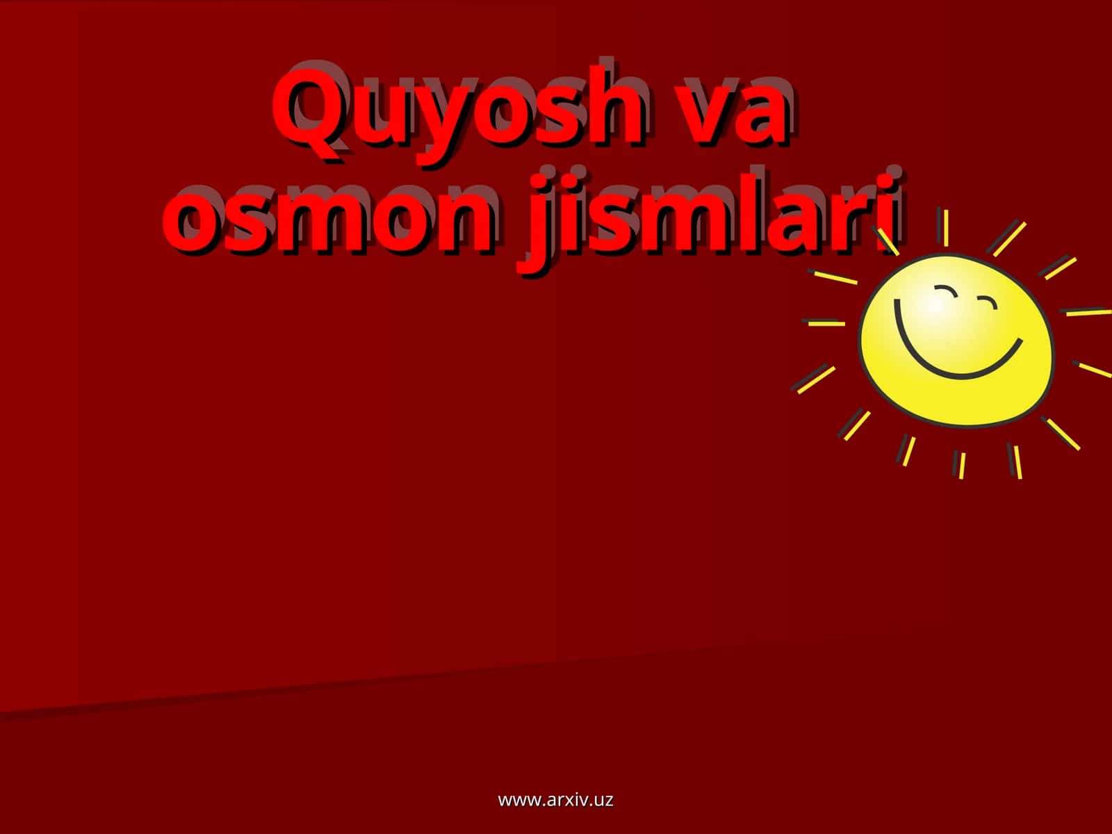Quyosh va osmon jismlari