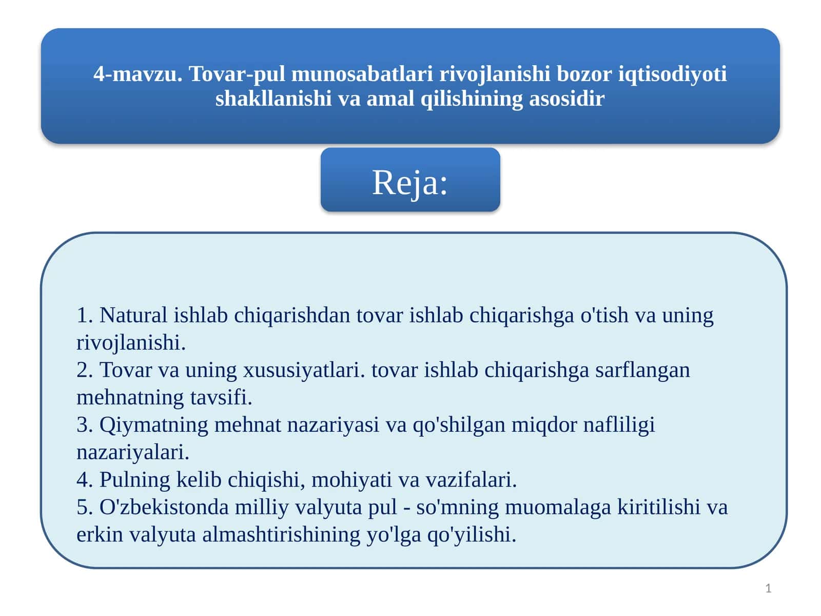 Insonlar bozorda ayir bashlash uchun tovar ishlab chiqarish