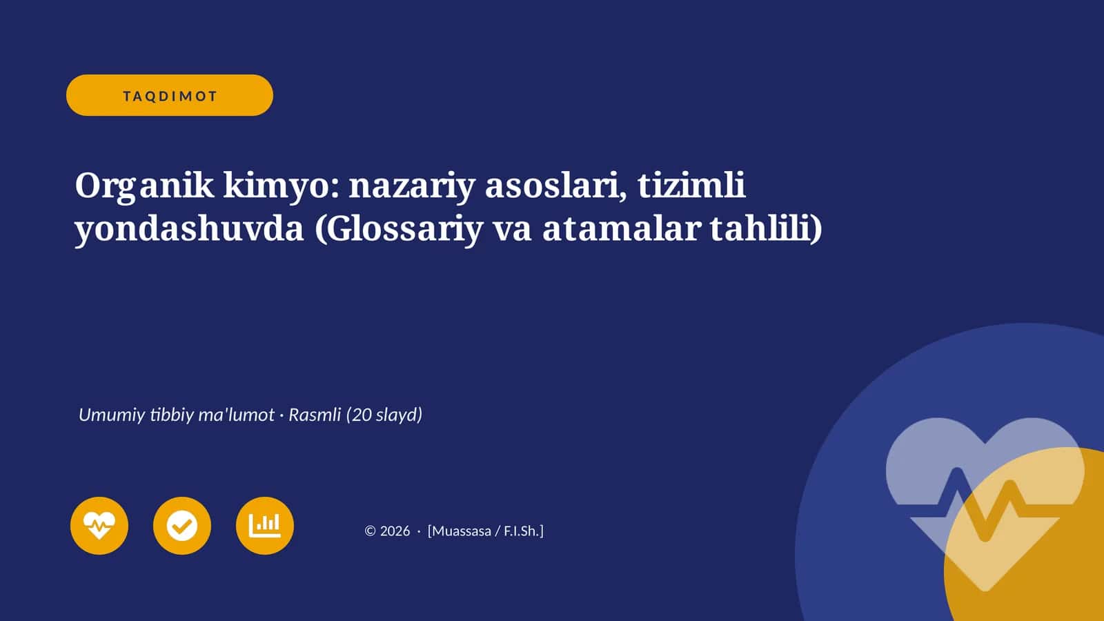Organik kimyo: nazariy asoslari, tizimli yondashuvda (Glossariy va atamalar tahlili)
