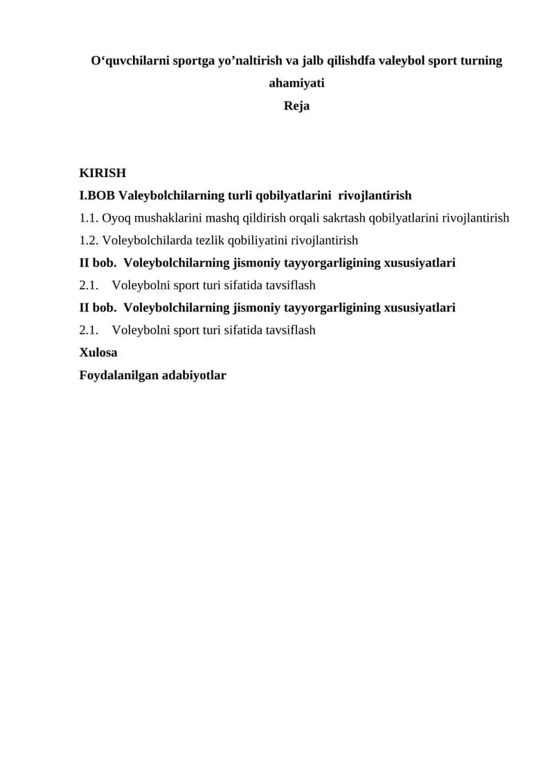 Jismoniy tarbiya va sport jarayonida shakllangan mukammal sog'liq
