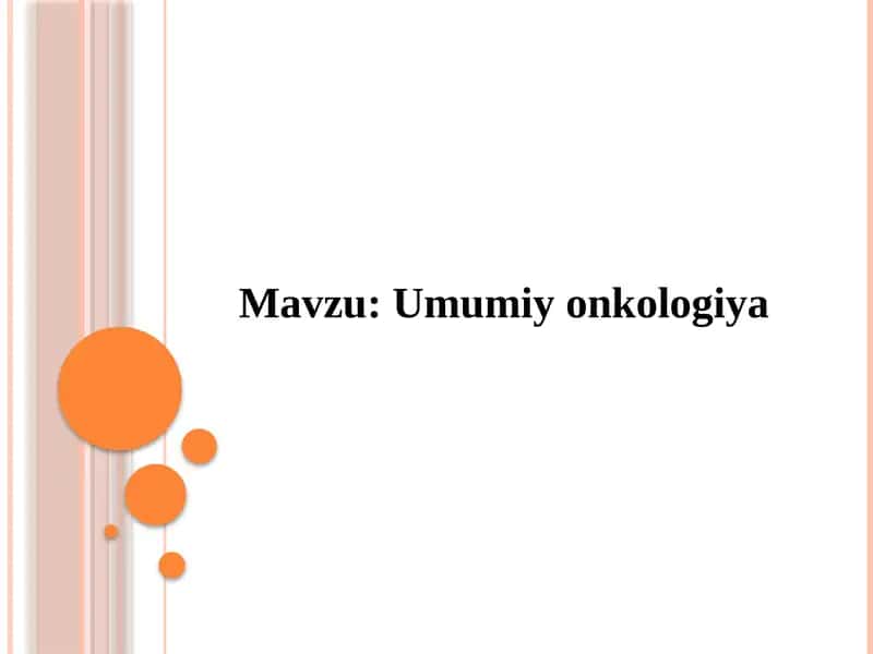 Umumiyonkologiya