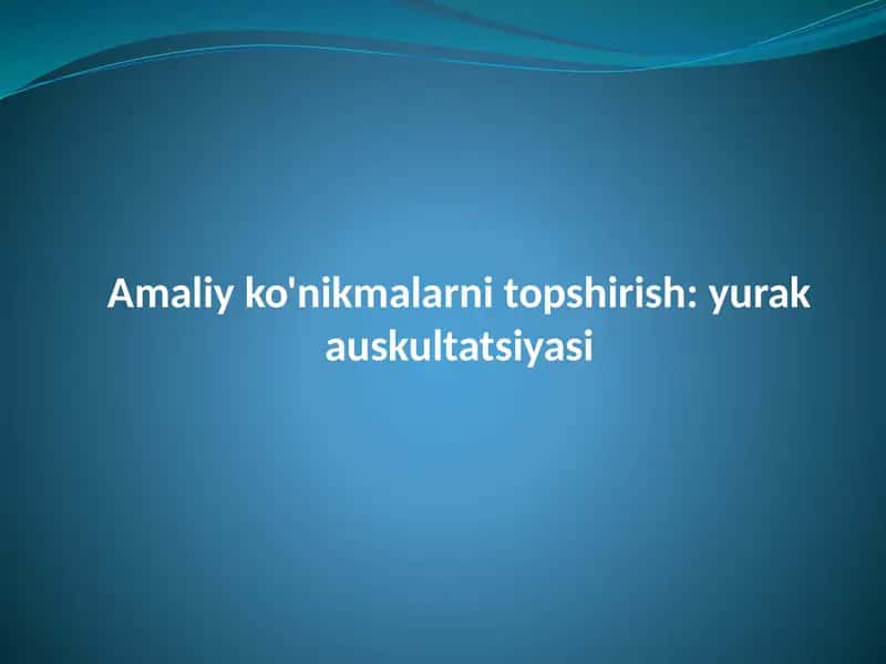 Yurak anatomiya va fiziologiyasi