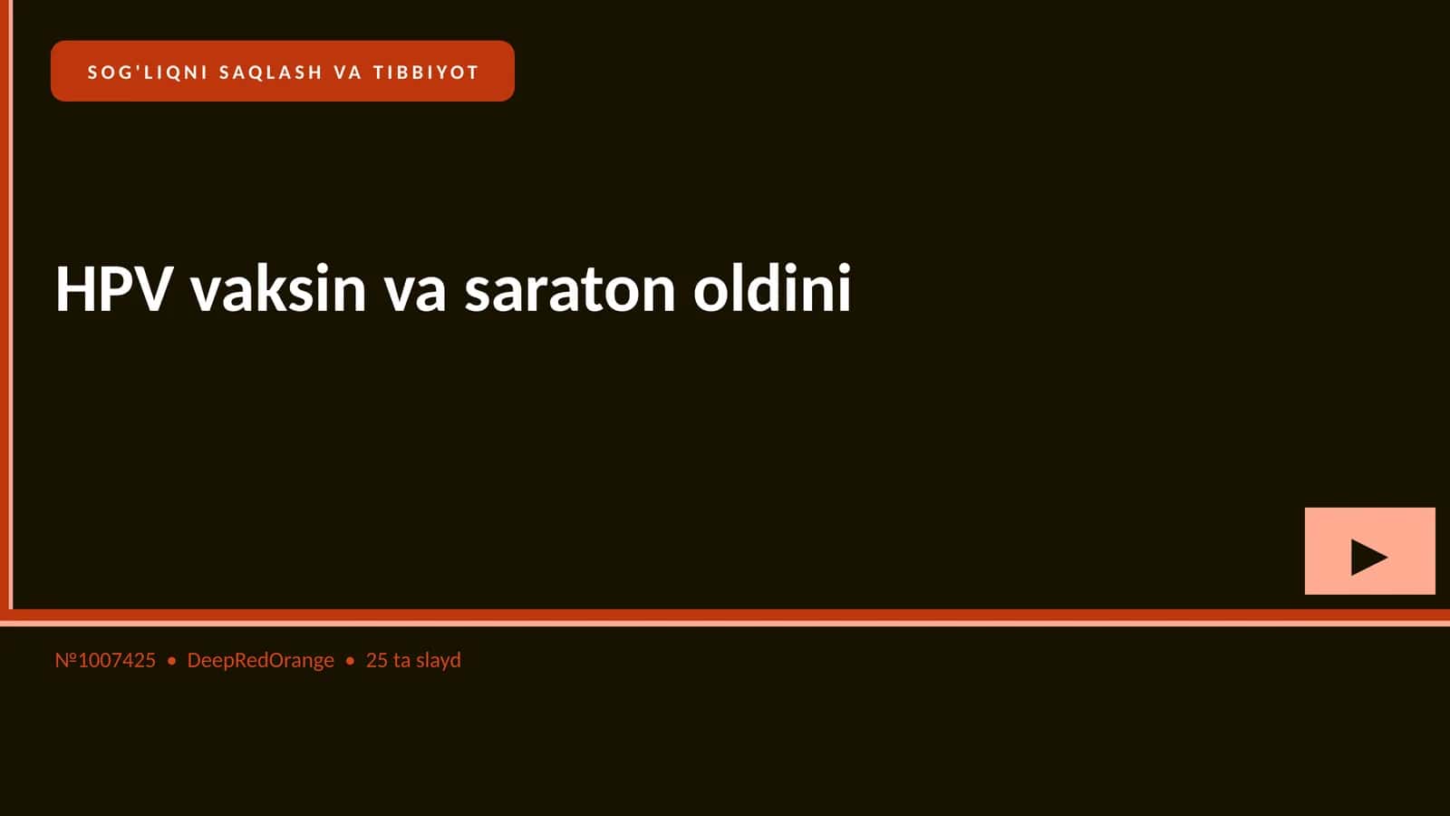HPV vaksin va saraton oldini