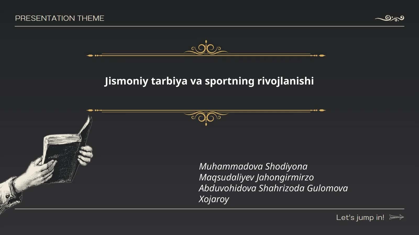 Jismoniy tarbiya va sportning rivojlanishi