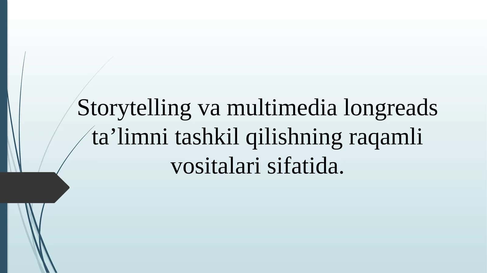 Multimediali Longreads