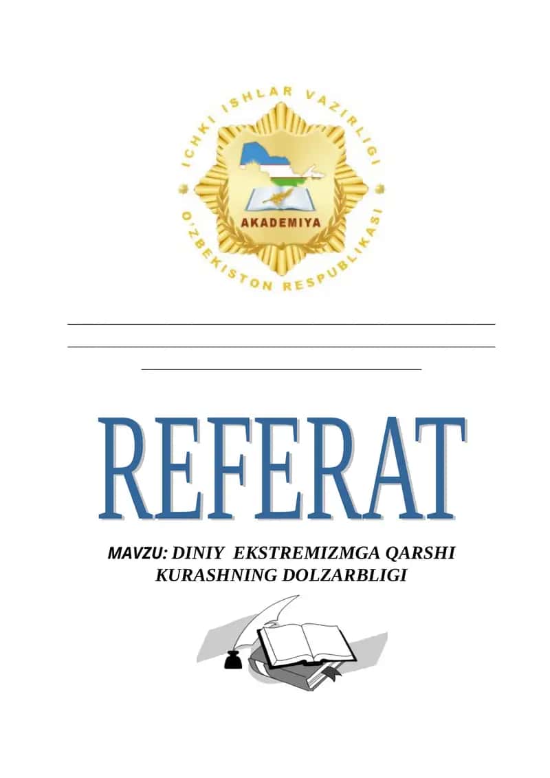DINIY EKSTREMIZMGA QARSHI KURASHNING DOLZARBLIGI