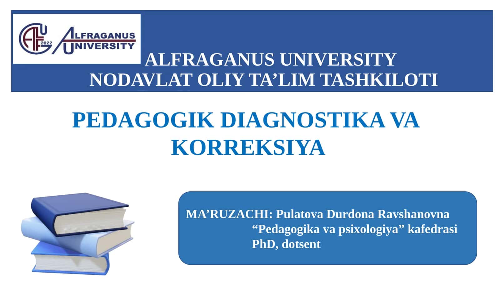 1-МAVZU. “Pedagogikdiagnostikavakorreksiya”fanigakirish. Fanningob’ekti,predmeti,maqsadivavazifalari