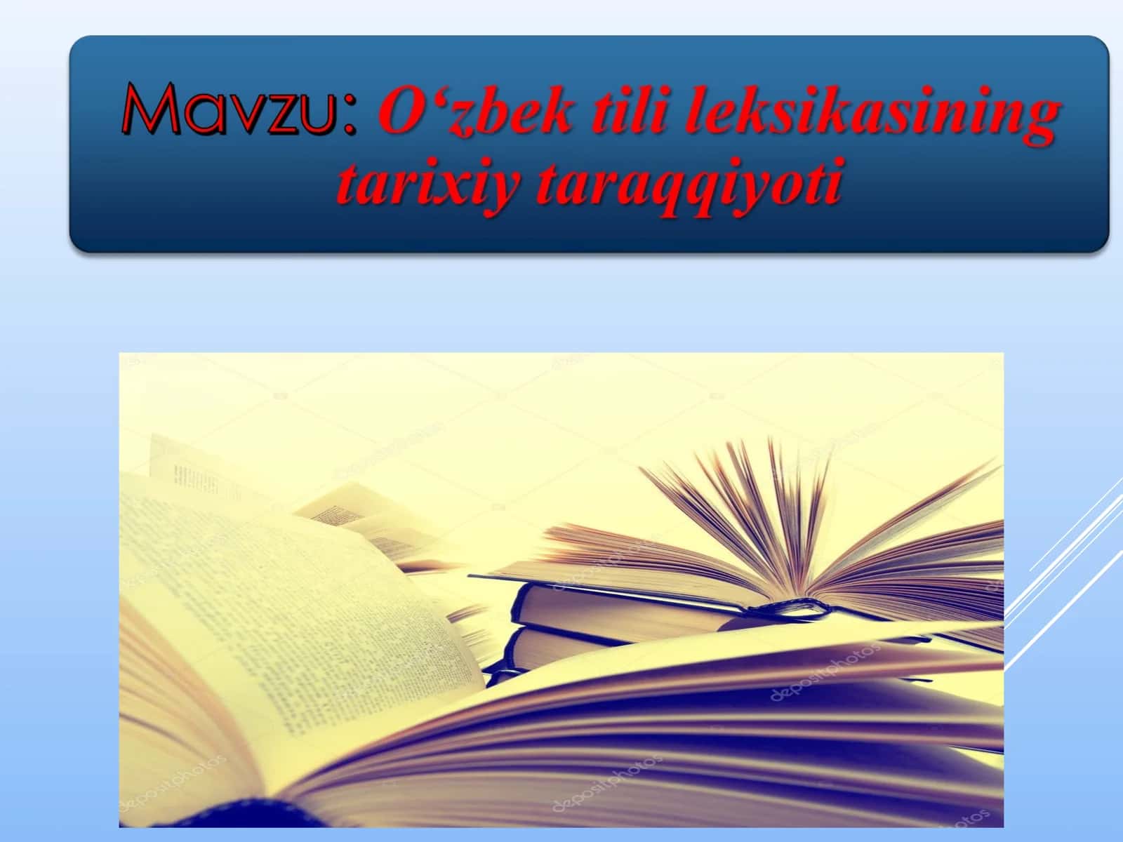 Oʻzbek tili lugʻat tarkibining tarixiy taraqqiyoti