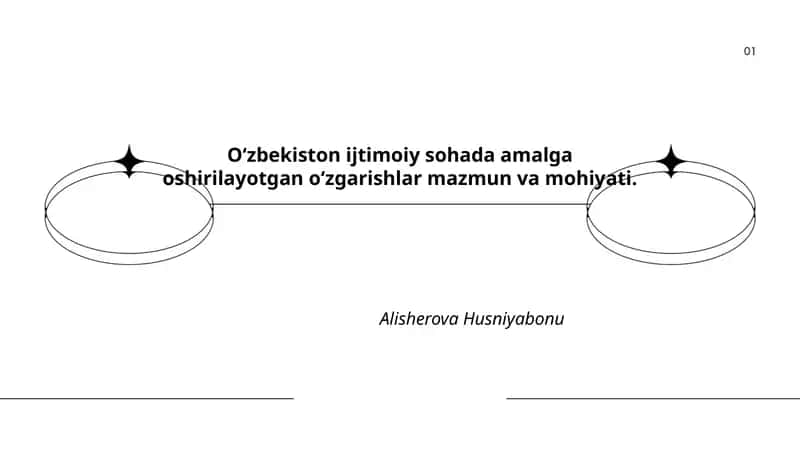 Oʻzbekiston ijtimoiy sohada amalga oshirilayotgan oʻzgarishlar mazmuni va mohiyati