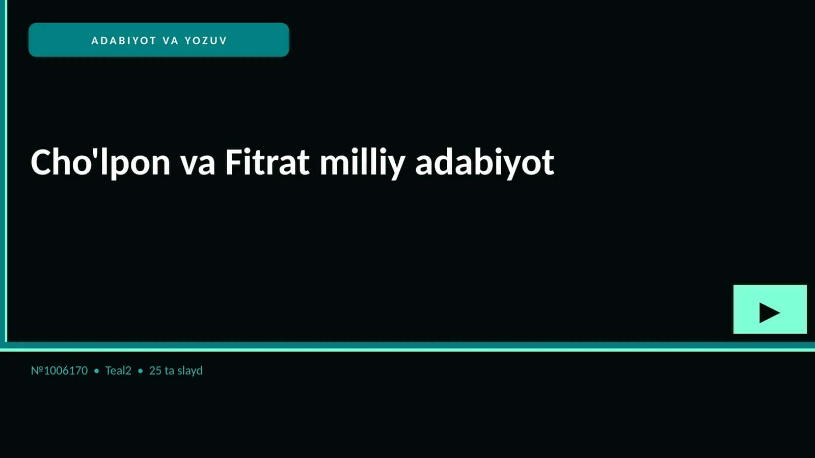 Cho'lpon va Fitrat milliy adabiyot