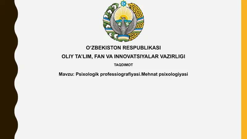 Psixologikprofessiografiyasi.Mehnatpsixologiyasi